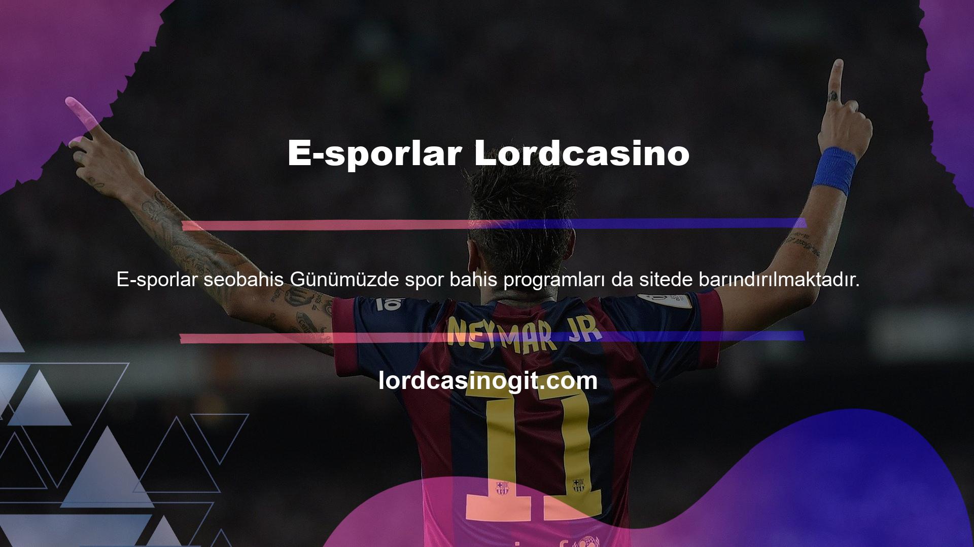 Lordcasino E-sporlarını izleme olanağına, sitede Canlı TV kullanılarak erişilebilir