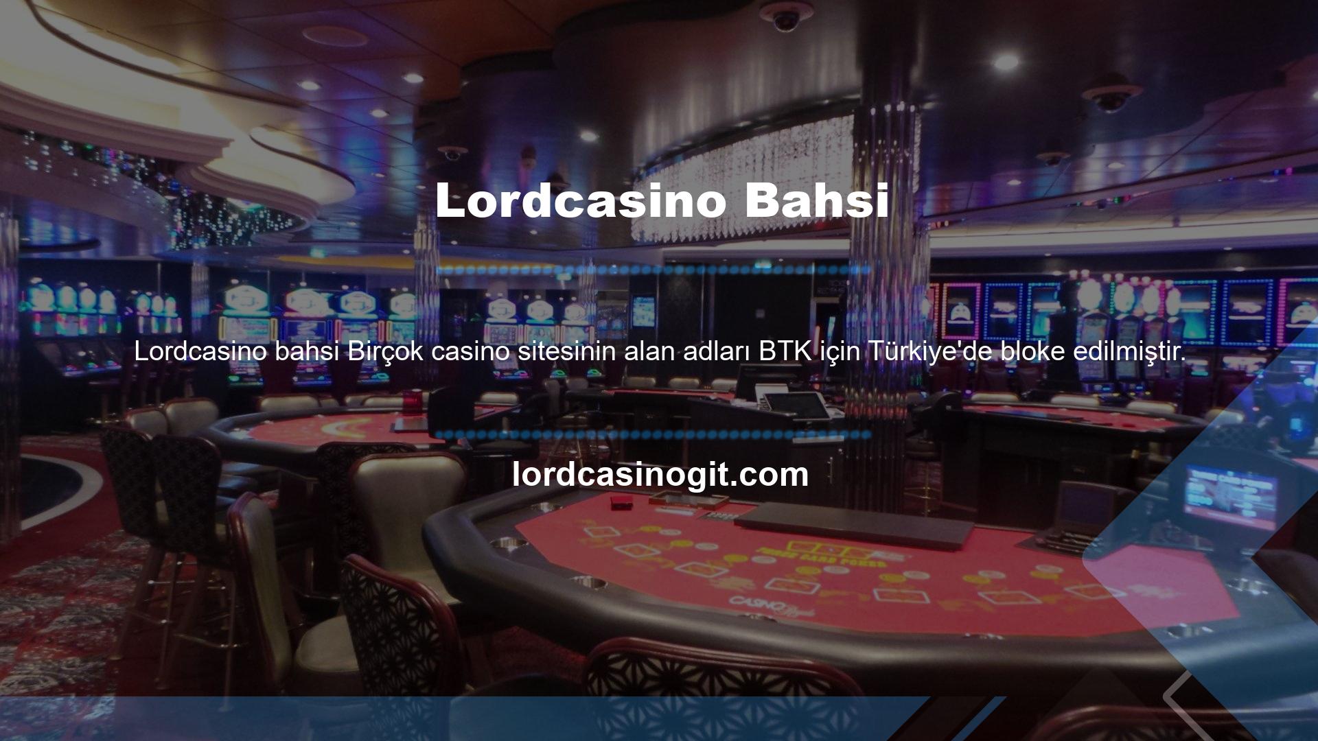 Lisanslı bir site olmasına rağmen, Türkiye'de casino devlet tarafından yasaklanmıştır